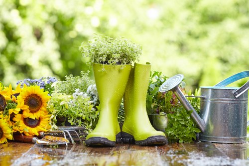 Expert planting services by Mill Hill landscaping team